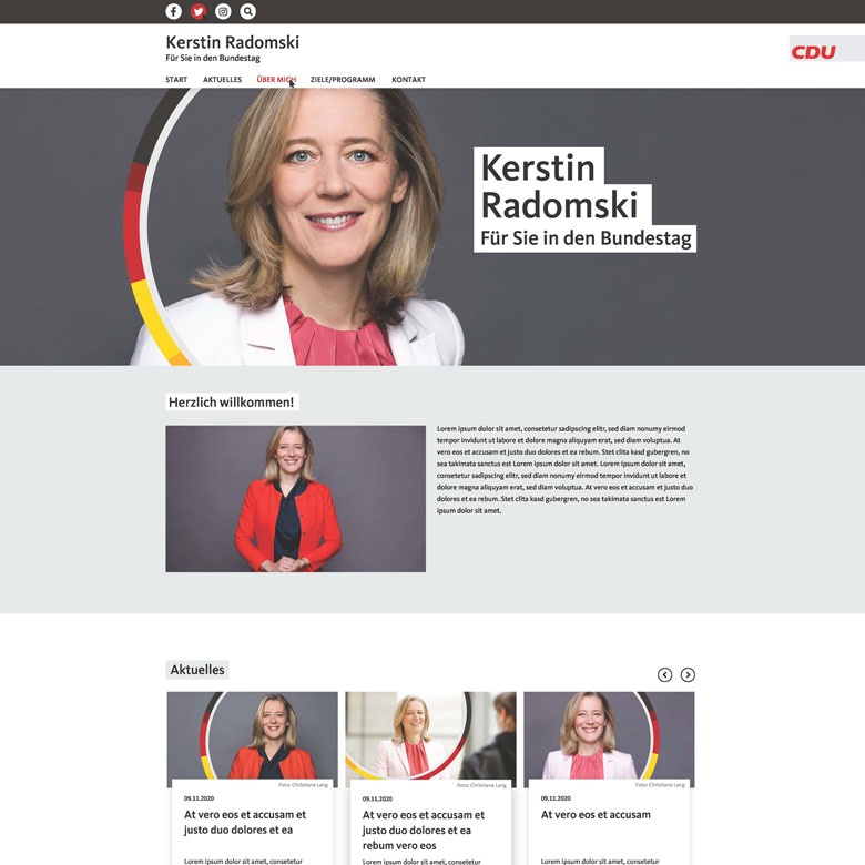 Design Kandidat Bundestagswahl 2021 Premium